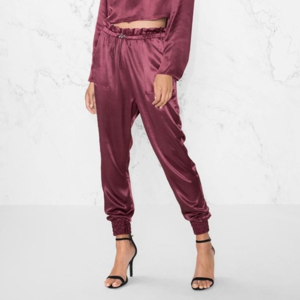 & Other Stories Satin Drawstring Joggers
